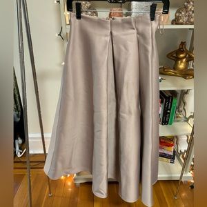 Topshop satin a line skirt